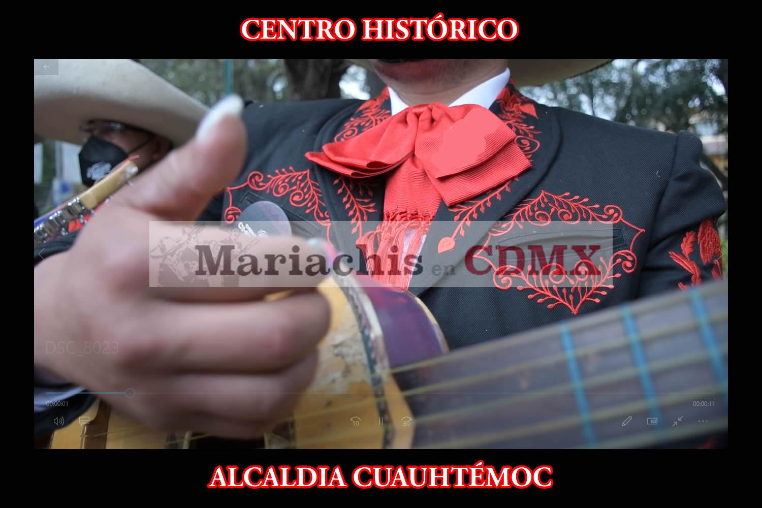 Mariachis en El Centro Histórico 