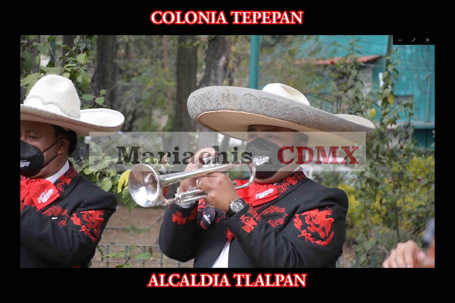 Mariachis en la Colonia Tepepan 