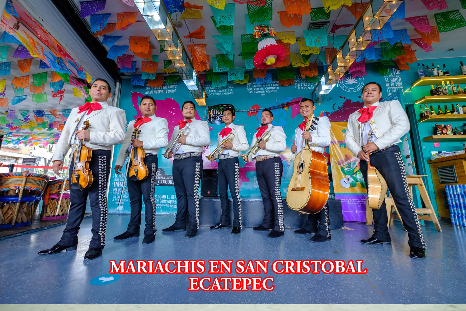 Mariachis en San Cristóbal Ecatepec